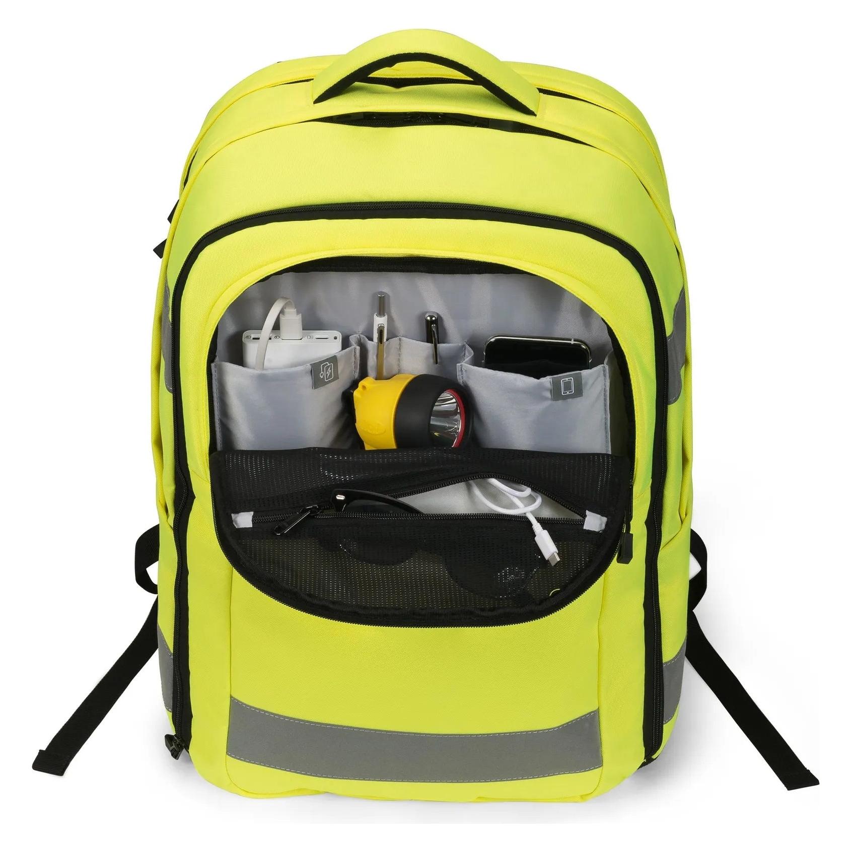 Dicota Backpack HI-VIS 32-38 Litre Yellow (38 l) (P20471-04-V2)