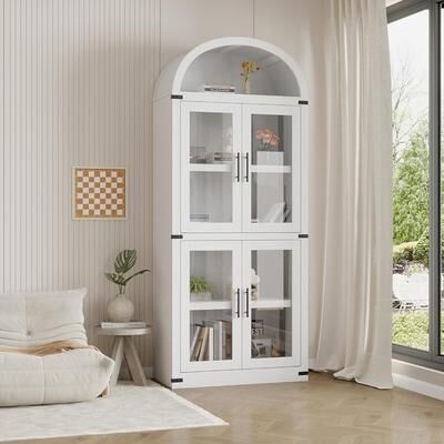 Garvee "71"" Tall Arched Bookcase"