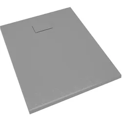 Helloshop26 - Duschwanne Duschbecken Duschwanne Duschwanne Badezimmer WC Duschraum Wohnbereich SMC 100x80 cm grau 02_0001977