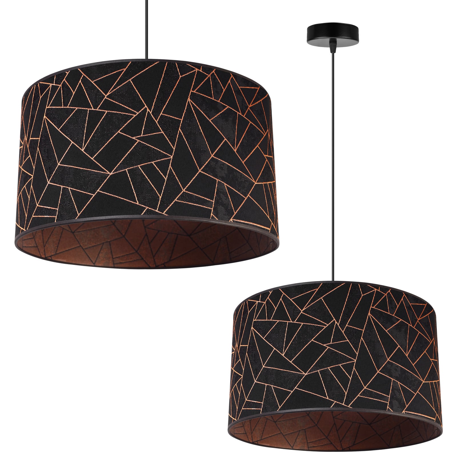 LIGHT HOME LH Hanglamp met koperen patroon