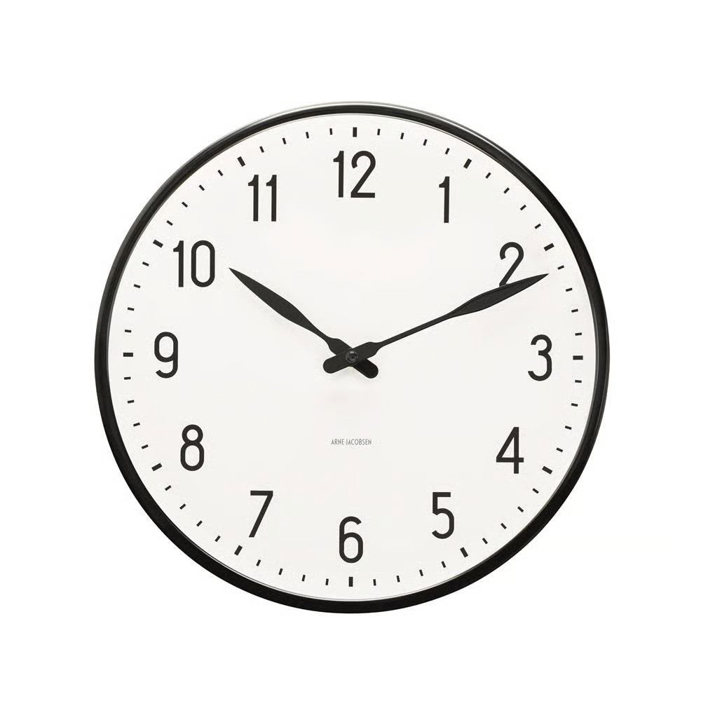 Arne Jacobsen Clocks Station Analoge Wandklok Ø29cm