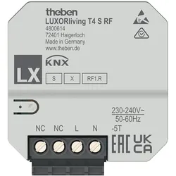 Theben Funk-Tasterschnittstelle 4-fach LUXORliving T4 S RF