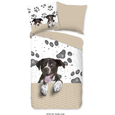 Kinderbettwäsche "Yuan", beige (sand), B/L: 135cm x 200cm, 1 Stk., 1 Stk., Microfaser, B/L: 80cm x 80cm, 2 Stk., Microfaser, Obermaterial: 100% Polyester, PURE LUXURY COLLECTION, Bettwäsche, Mikrofaser, 135x200, Reißverschluss, Wendeoptik, Weich,...