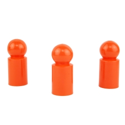 Halmakegel.com Destino Halmakegel - Pöppel - Kunststoff - orange - 13 x 30 mm 241484