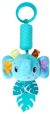 Uplifted Finds Baby Rattles Hanging Toys For Car Seat, Crib, And Stroller Montessori Sensory Plush Toys elephant