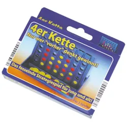 4er Kette Verbinden Brettspiel Strategiespiel Familienspiel Geduldspiel Rot