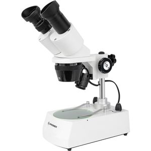 Bresser Mikroskop Erudit ICD, analog, mit Durch- & Auflicht, mit Wechselobjektiv & Koffer, Binokular, Vergrößerung 20x-40x