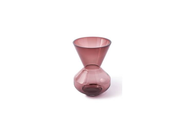Vase en verre violet Thick Neck