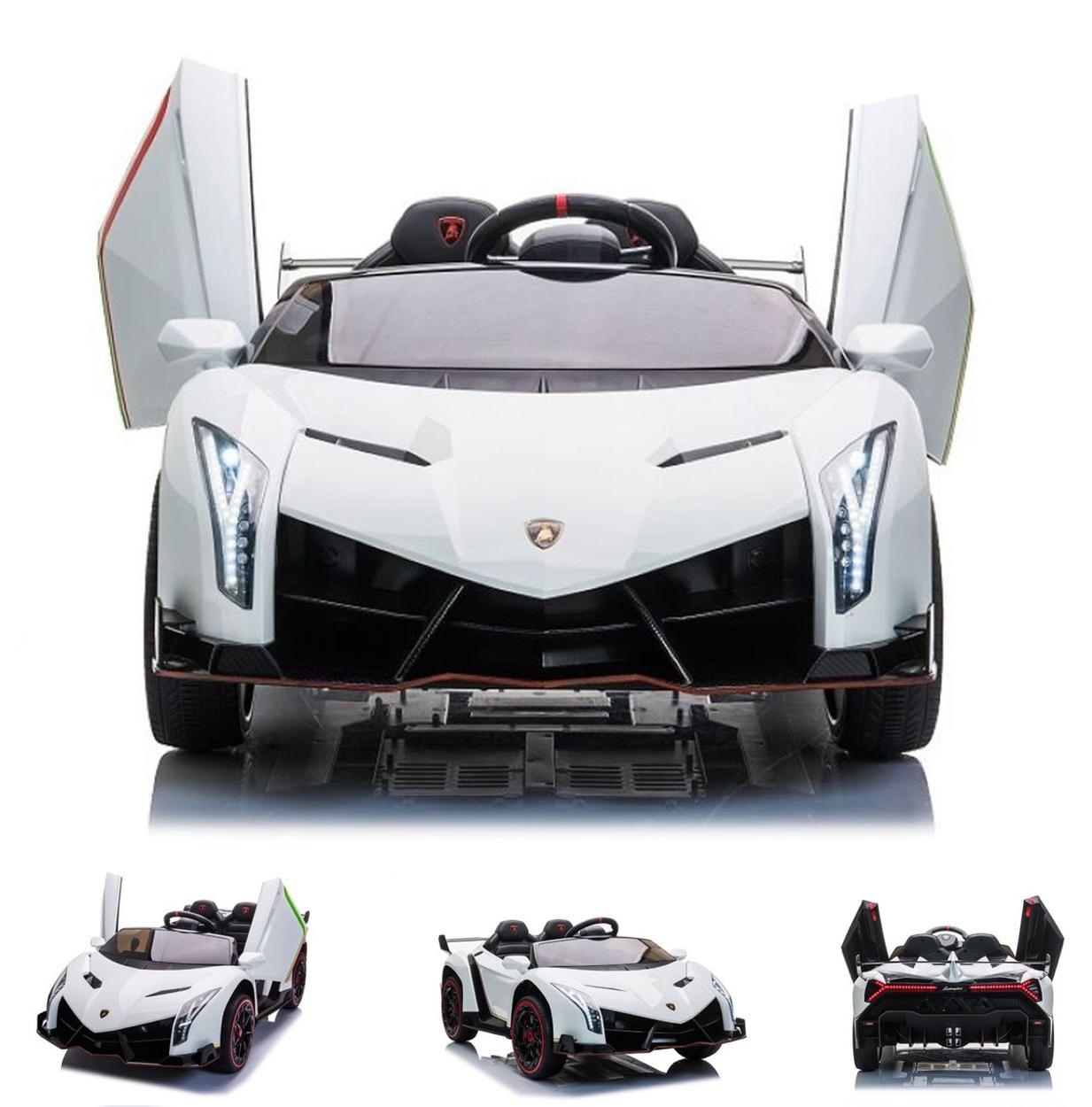 ES-Toys Kinder Elektroauto Lamborghini Veneno 615B EVA-Reifen Fernbedienung