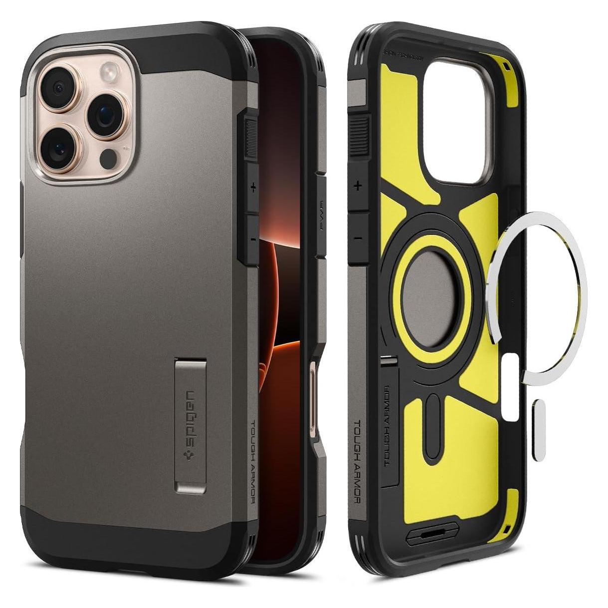 Spigen Tough Armor MAG iPhone 16 Pro MagSafe gunmetal ACS08145 (Apple iPhone 16 Pro) (1489652001)