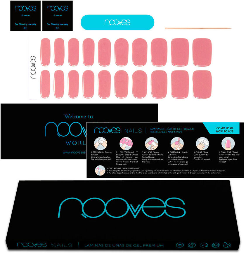 Nooves Ongles Gel rose poussiéreux premium glam #oeil de chat