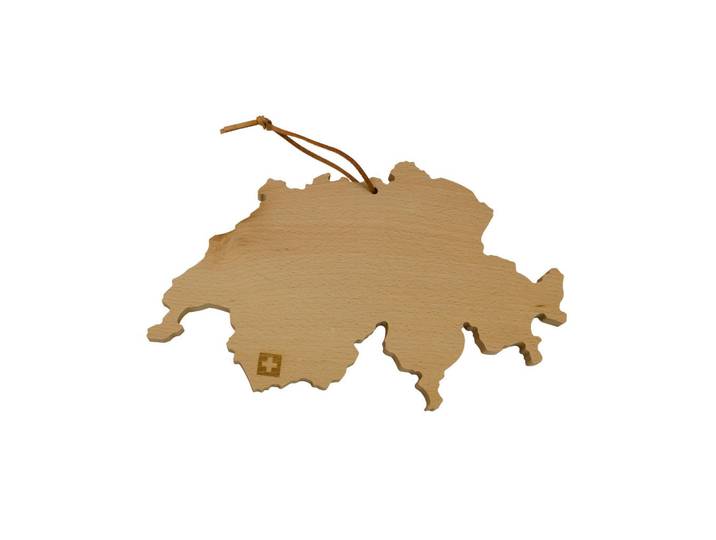 Heidi Cheese Line Schneidebrett, Braun, Holz, Buche, 19x1x30 cm, Küchenzubehör, Schneidebrett