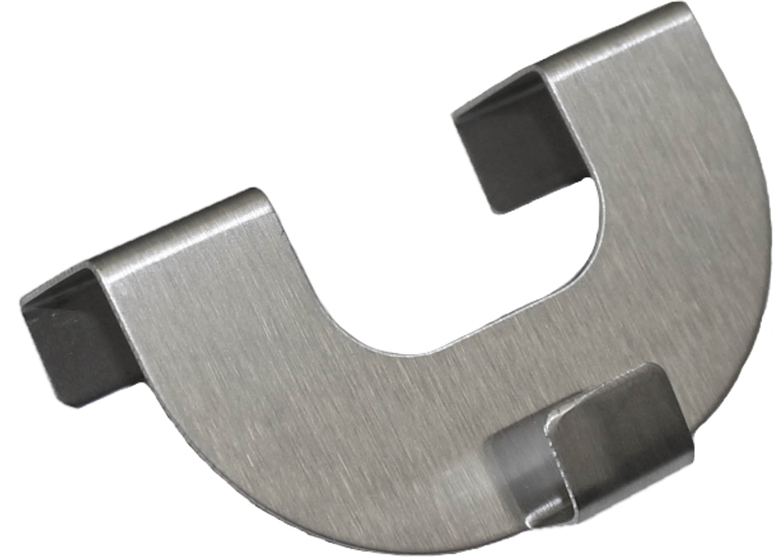 Fensterhaken HOME WOHNIDEEN "Easyfix U, aus Aluminium", aluminium, Aluminium, Haken, Fensterhaken, zur Befestigung von Raffrollos, Gardinen, leichten Fensterdekorationen