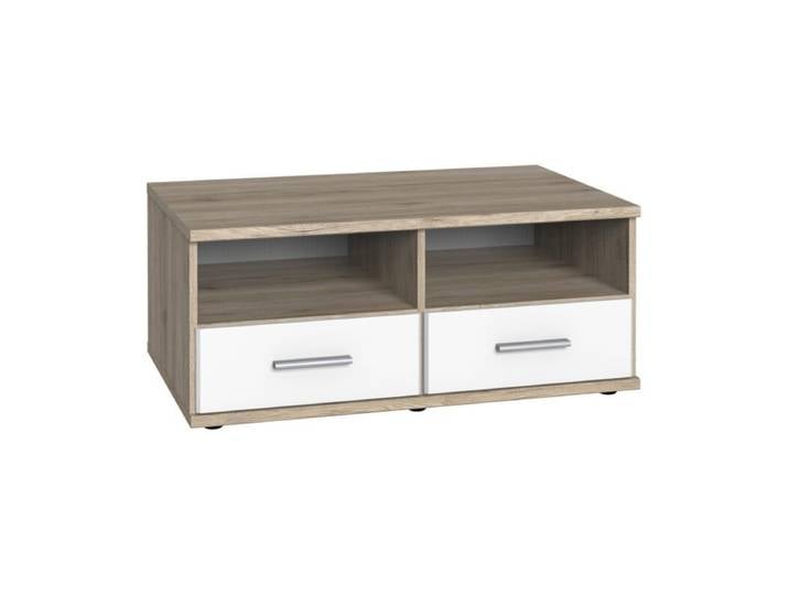 Wimex Joker TV-Board mit 2 Schubladen - Eiche Sanremo Nachbildung, Dekor weiß Modern, Zeitlos