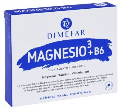 Dimefar Magnesium 3 + B6 30 Capsules
