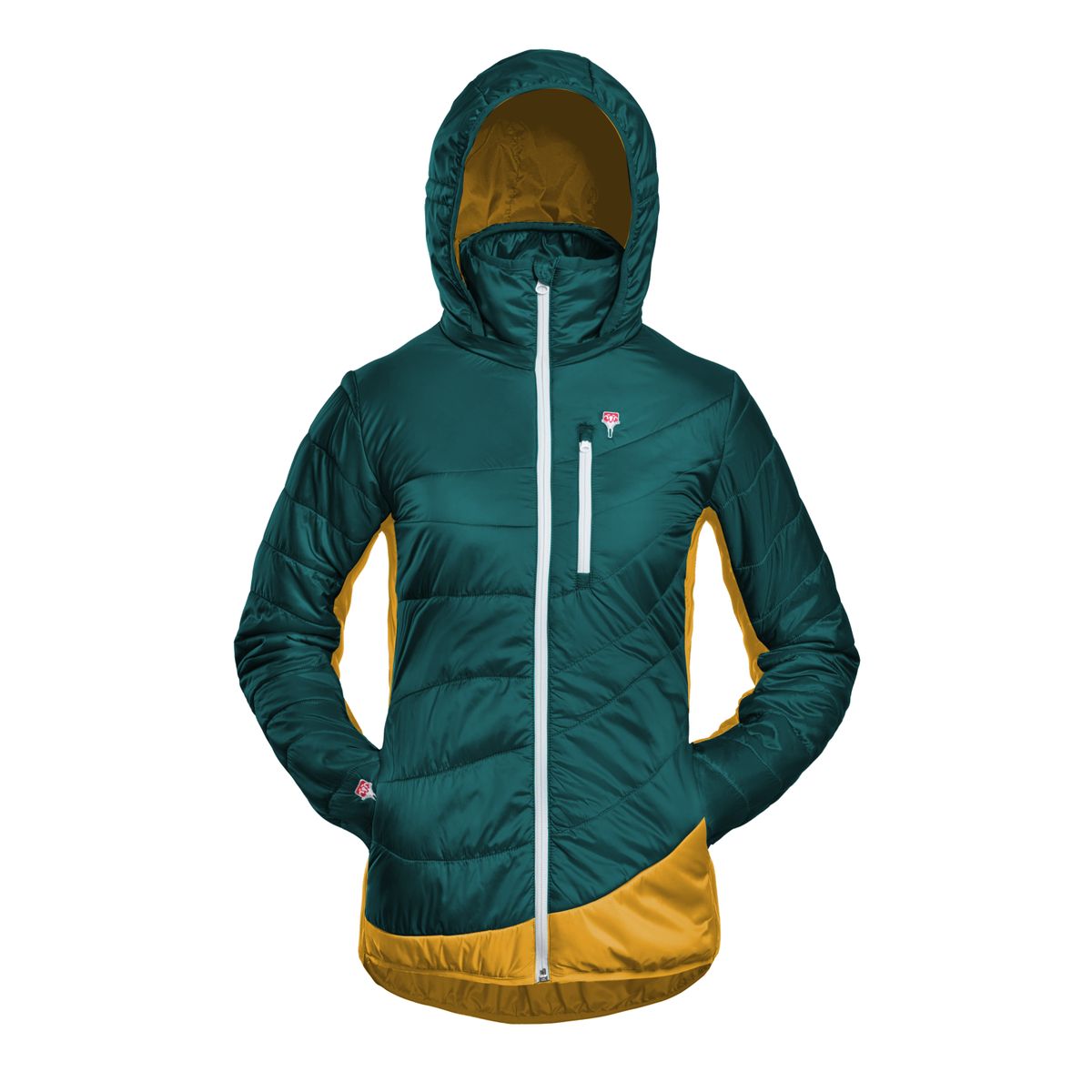 Grüezi Bag Refreshful Silkwool Jacket W ocean green-pineapple (3018) XS 2180-3018-XS