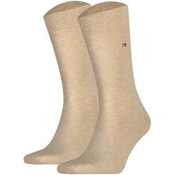TOMMY HILFIGER Herren Socken, 2er Pack - Classic, Strümpfe, einfarbig Beige / 47-49