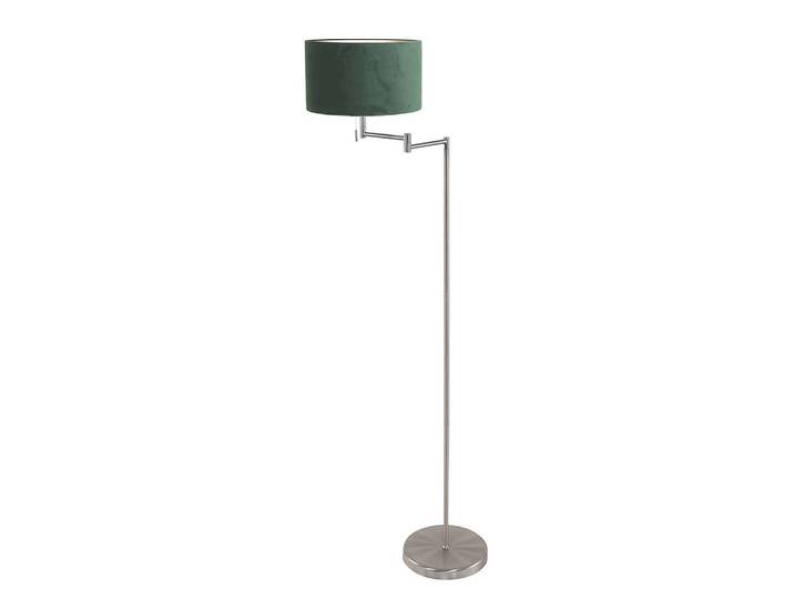 Lampadaire Bella herbe végétale 4 x 152 x 30cm Vert/Argenté/Argenté/Vert Velours E27