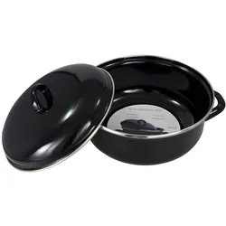 Mammoet Bratpfanne Neutral 24 cm 3.7 l Schwarz Emaille