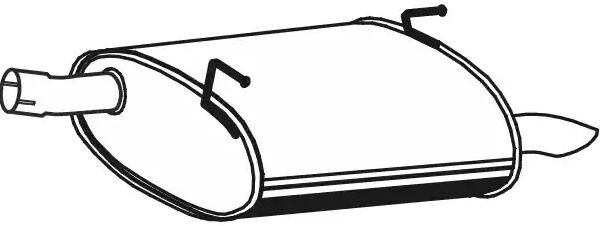 VEGAZ DS-343 Rear silencer