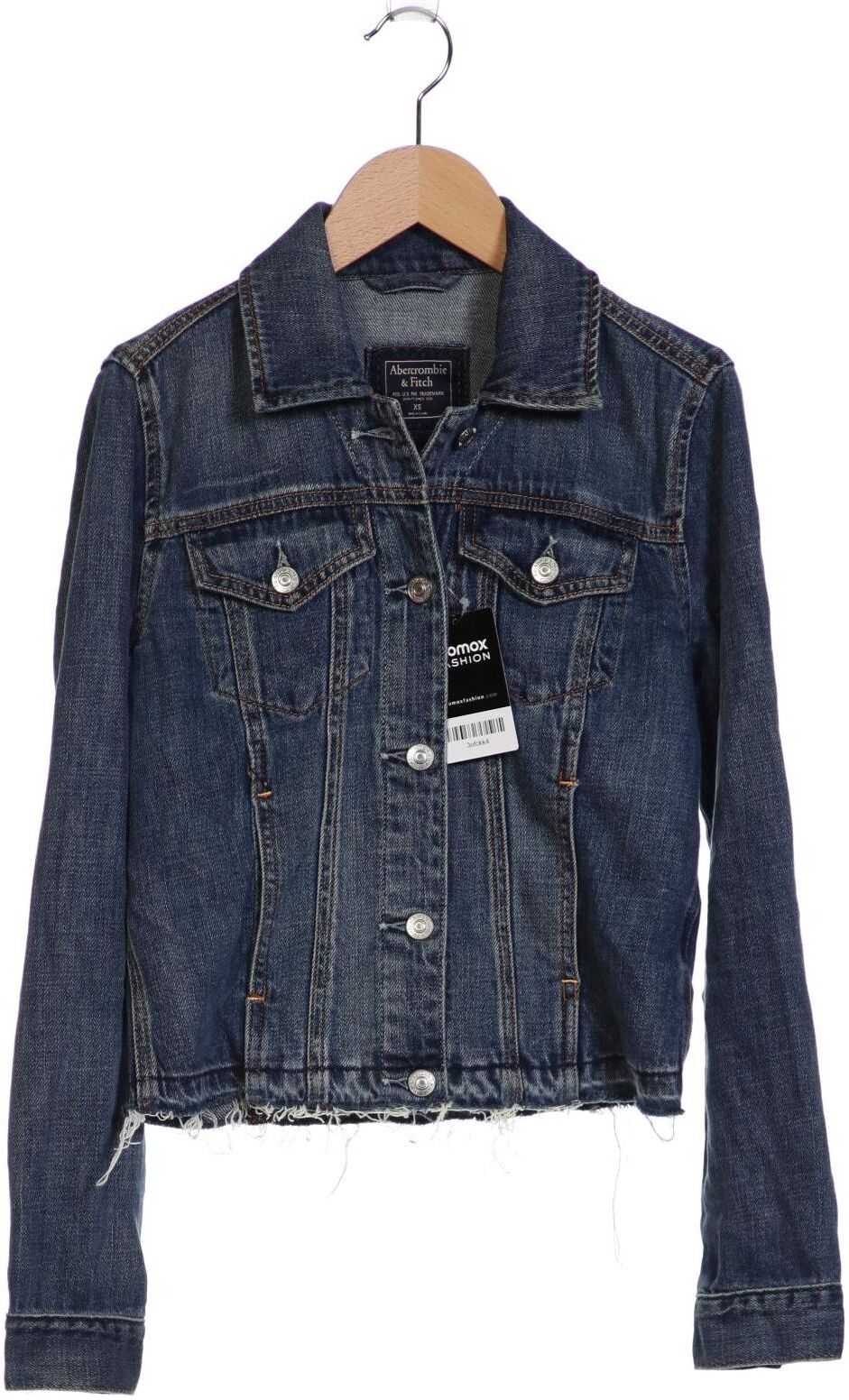 Abercrombie & Fitch Damen Jacke, Blau, Gr. XS, Baumwolle - Second Hand