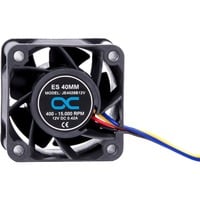 ES 40mm 400-15.000rpm Fan 40x40x28mm, Gehäuselüfter schwarz, Two Ball Bearing, PWM, 40 mm
