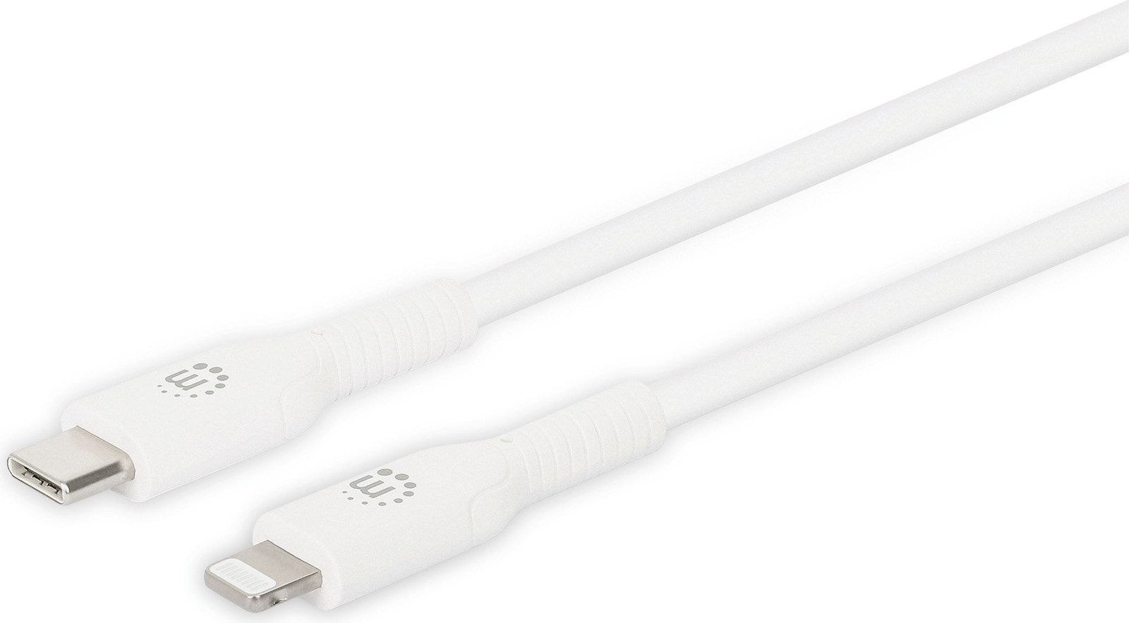 Manhattan USB-C naar Lightning kabel, 1m, wit