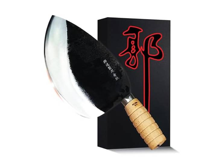 Jende Master Kuo FN Big G5 Taiwan Thunfisch langlebiges Fischmesser, individuell geschmiedeter Federstahl, Härtegrad 60