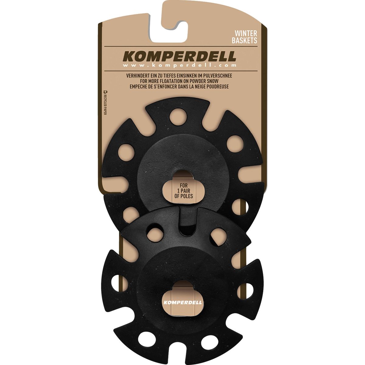 Komperdell Winterteller Extragroß black (925) 9354-925