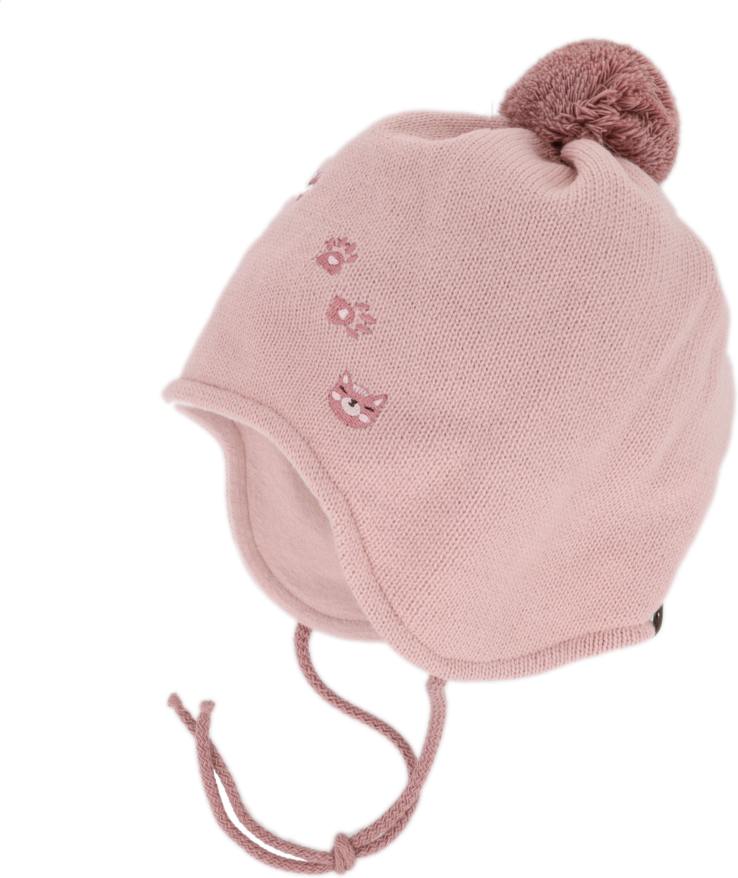 Strickmütze MAXIMO, Baby, Gr. 49/51, rosa (softrose), Strick, Obermaterial: 100% Polyacryl. Futter: 90% Baumwolle, 5% Elasthan, 5% Polyester, Mützen Strickmütze softrose 49/51
