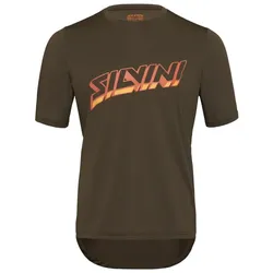 Silvini Denno Herrentrikot Kurzarm Olive Gr. M