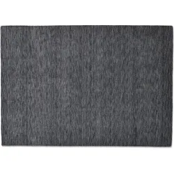 Sansibar Handwebteppich List UNI dark grey 40 x 60 cm