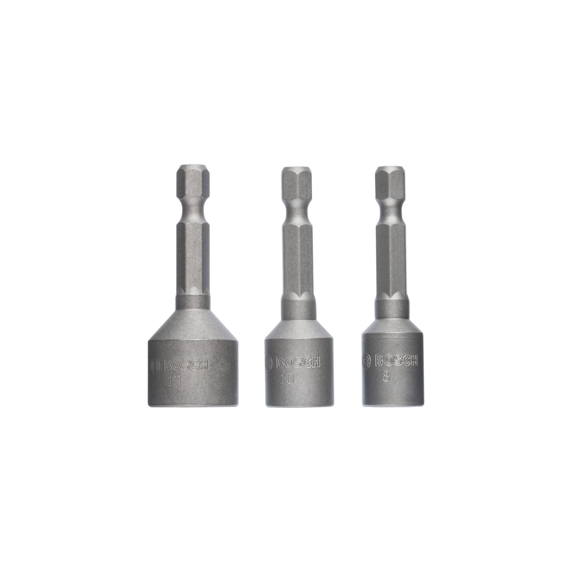 BOSCH Steckschlüssel-Pack 3-teilig 50 mm 8, 10 13 mm (2608551078)