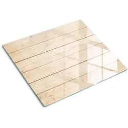 GLASPLATTE 60x52 cm Holz