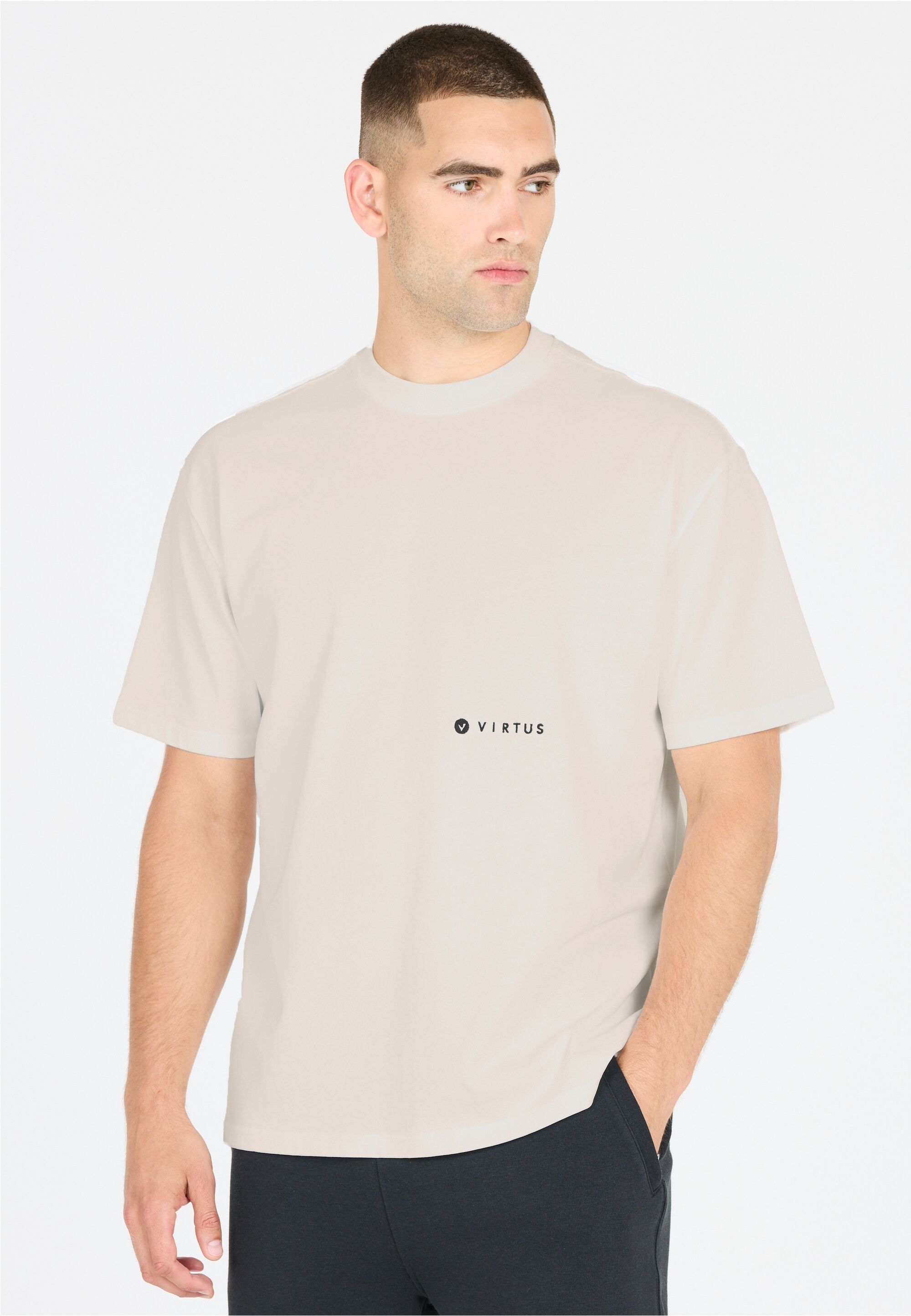 Funktionsshirt VIRTUS "Josephy", Herren, Gr. S, weiß, 100% Baumwolle, unifarben, normal, Rundhals, Shirts Funktionsshirt, in strapazierfähiger Qualität
