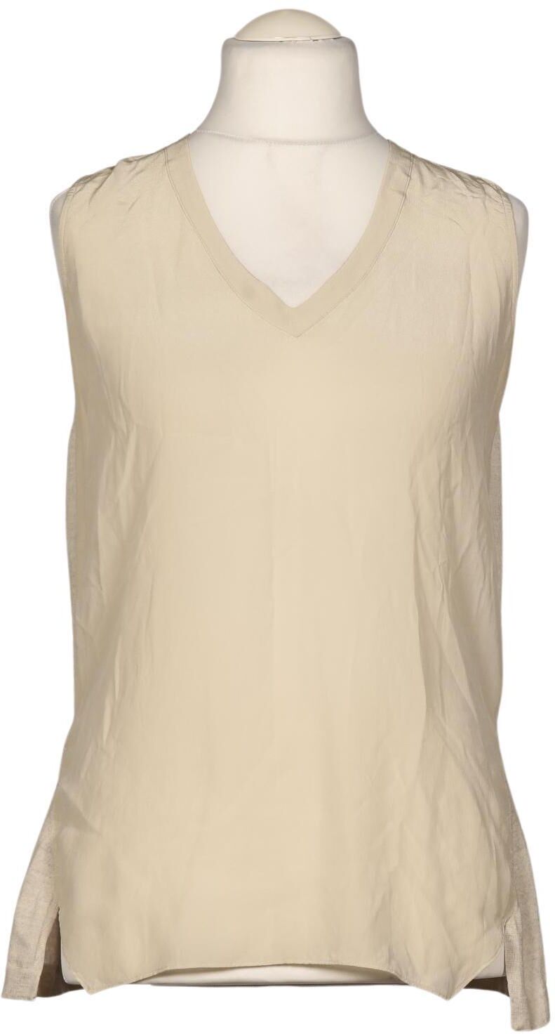 St.Emile Damen Bluse, Beige, Gr. EU 44, Schurwolle - Second Hand