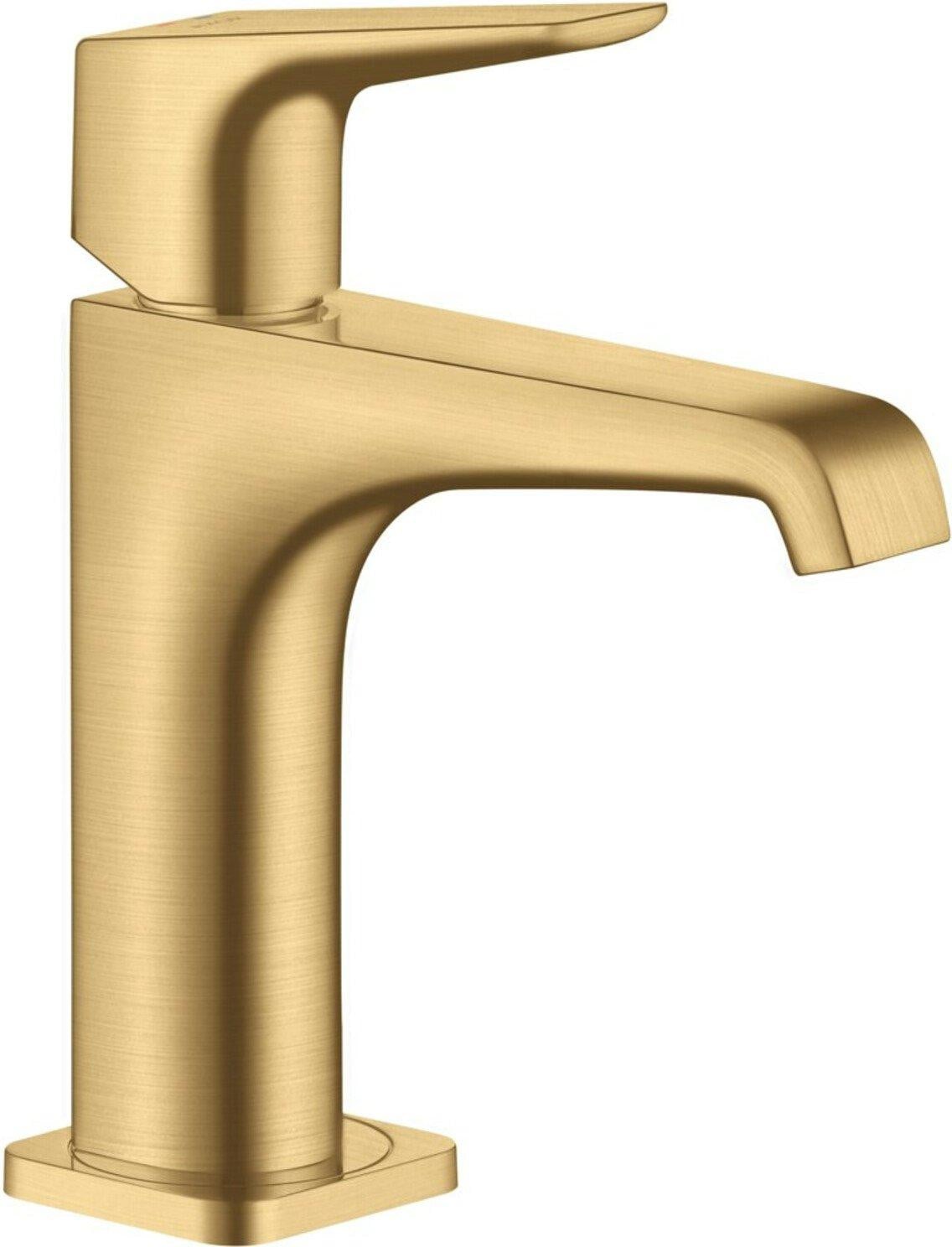Axor Citterio E Hansgrohe wastafelmengkraan met éénhendelbediening en manometer, goud
