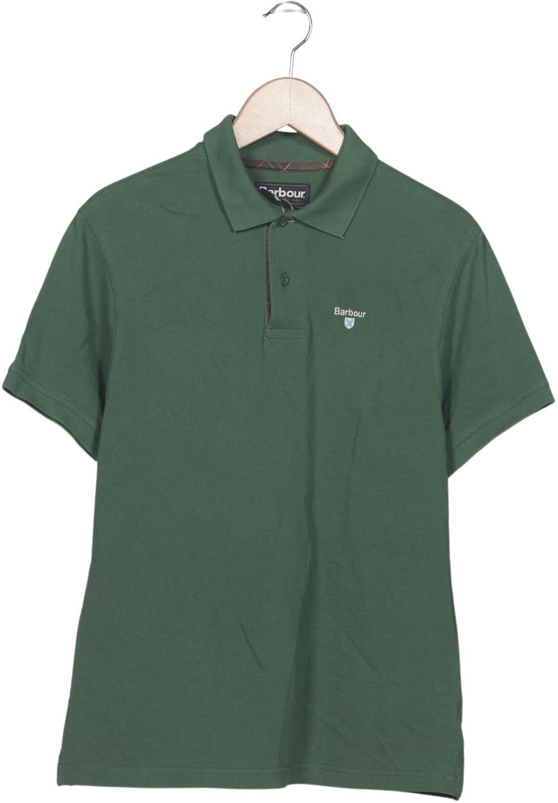 Barbour Herren Poloshirt, Grün, Gr. M, Baumwolle - Second Hand