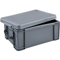 Really Useful Box Aufbewahrungsbox 9.0 L silber, 15.5x25.5 cm