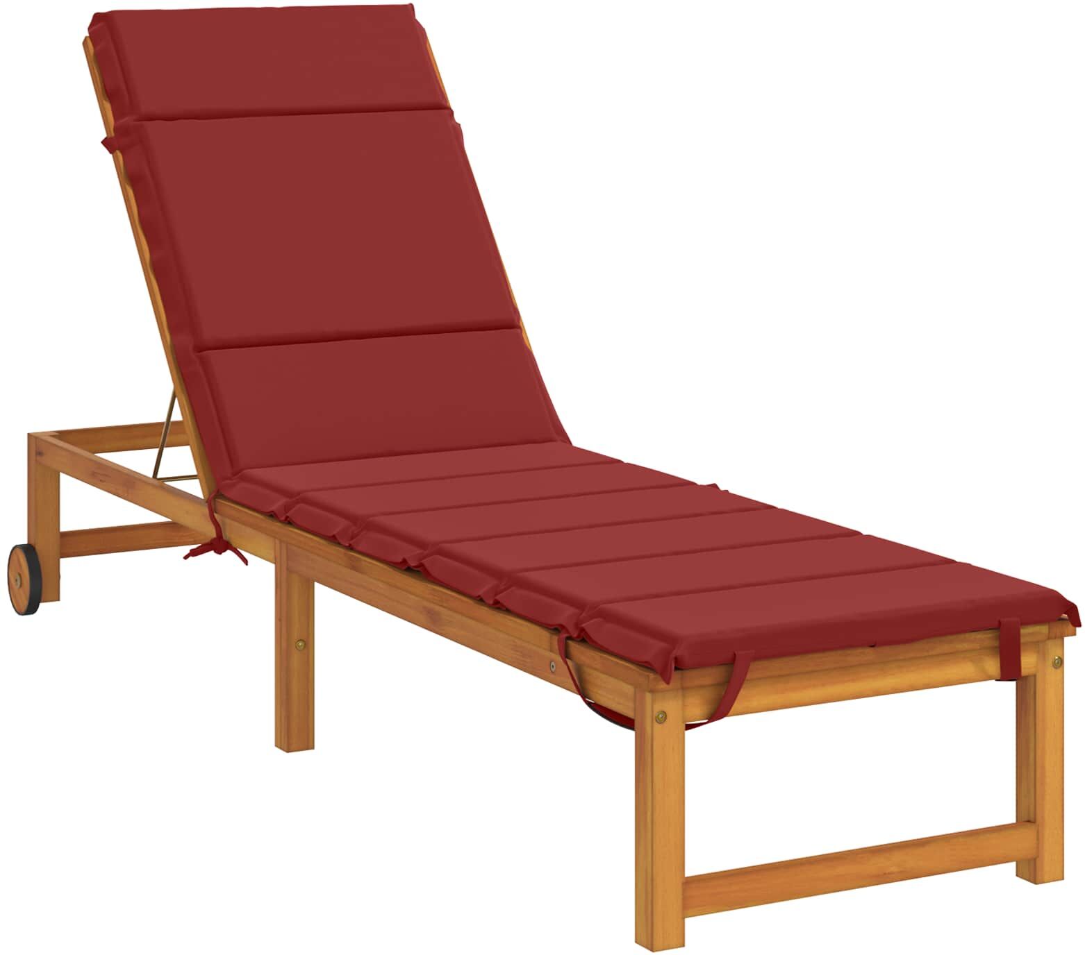 vidaXL Coussin de transat GEMERT 100 % polyester Bordeaux
