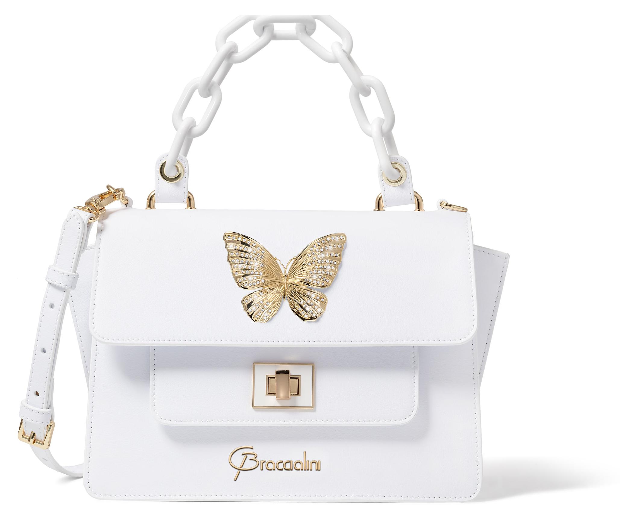 Braccialini Lily Farfalla Kleine feste Tasche mit einem einzigen Griff aus