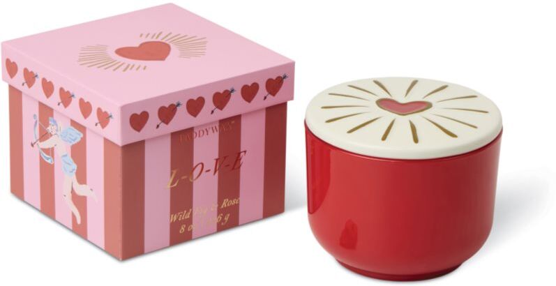 Paddywax Charmed Wild Fig & Rose scented candle with cap 226 g