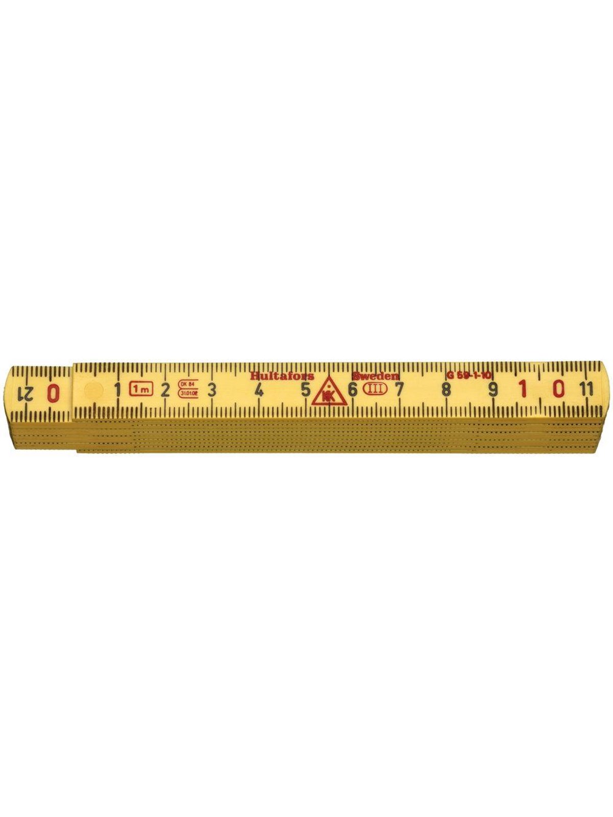 Hultafors Fiberglass folding rule g59 1m 10 links