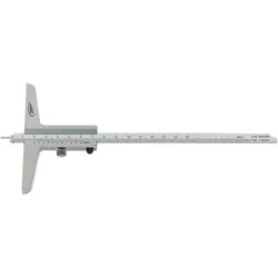 Helios Preisser, Messlehre, Tiefenmessschieber mit Messstift 300 mm Brückenlänge 150 mm (15 cm)