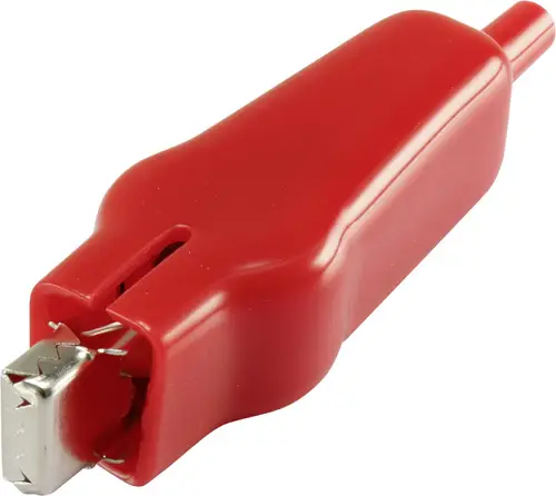 93038c60 Krokodilklemme Weiß Länge: 75mm