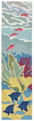 Liora Manne Lush Decor Ravella Ocean View Indoor/Outdoor Rug
