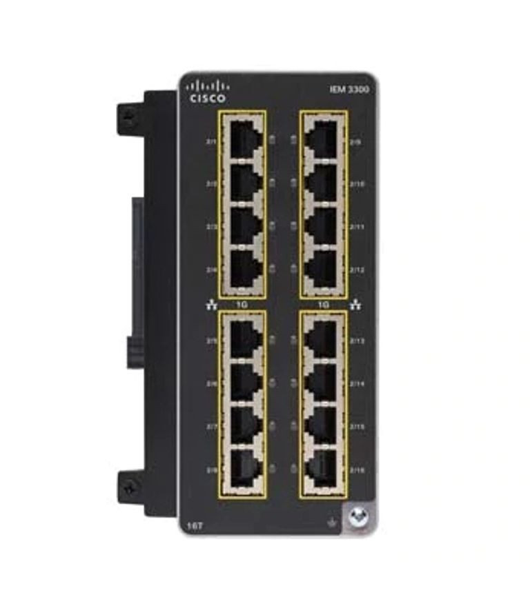 Cisco Catalyst Uitbreidingsmodule met 16x Gigabit Ethernet voor de Catalyst IE3300 Rugged Series