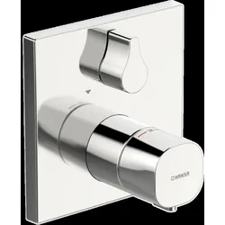 HANSA HANSALIVING Wannen- und Brausearmatur, Fertigmontageset/Thermostat, eckig, 81143562