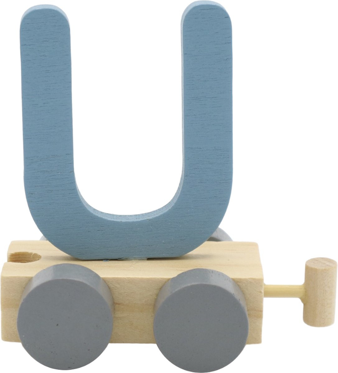 Charl's Toys Lettertrein U blauw