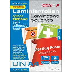 GENIE Laminierfolien glänzend 80 mikron A4